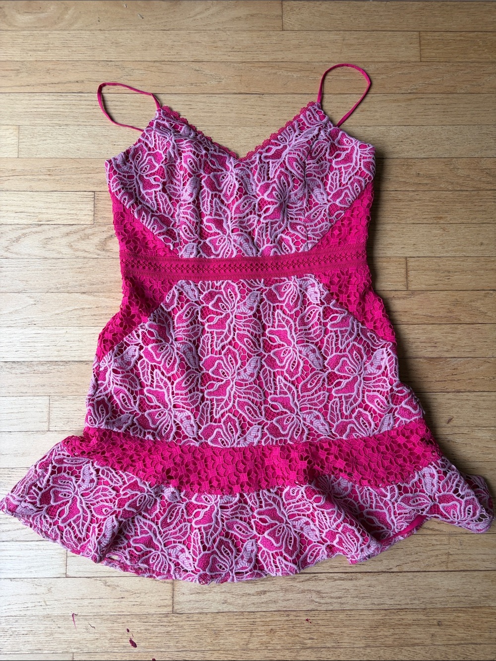 Adelyn Rae Pink Lace Dress